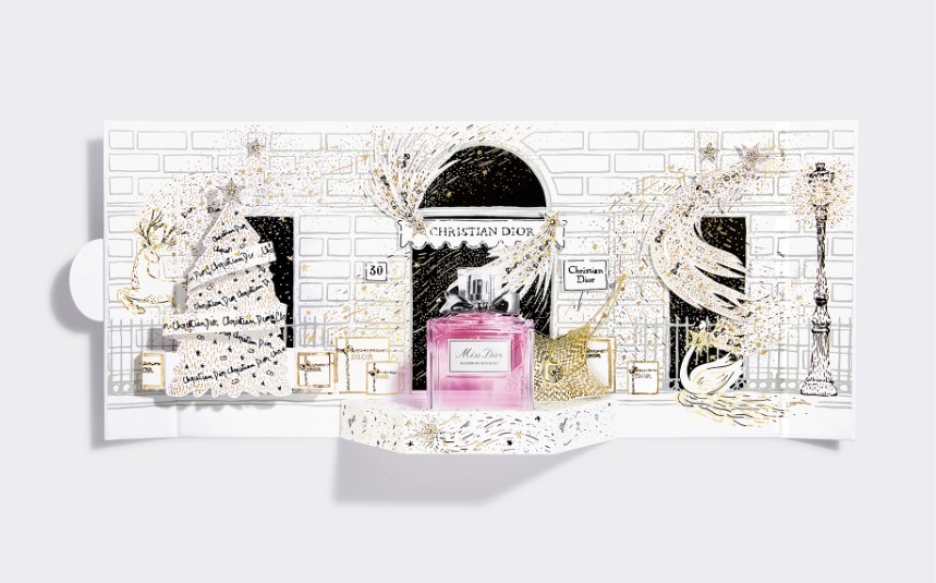 ディオール2020年クリスマスフレグランスコフレ、リップ＆美容液付き