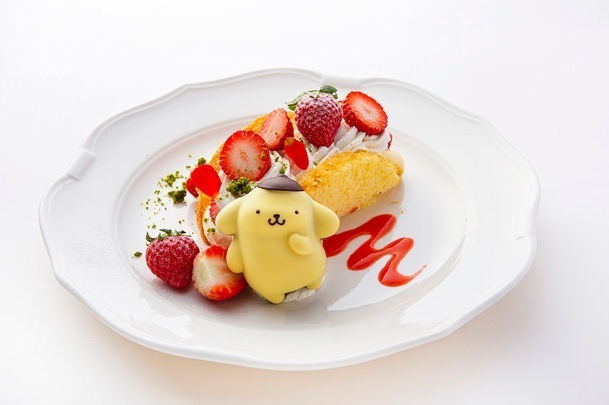サンリオポムポムプリン ポムポムプリンカフェ いちご フルーツ