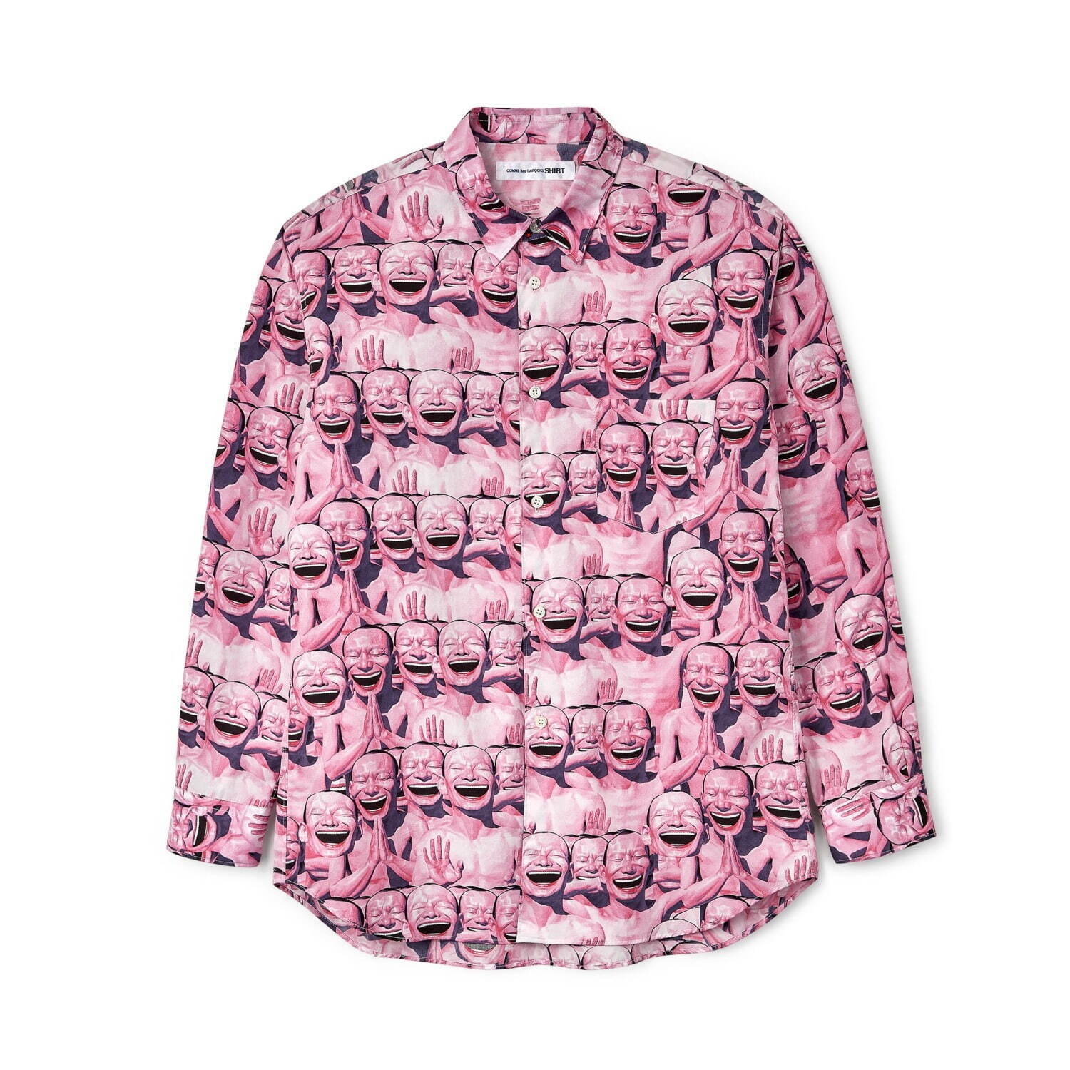 コム デ ギャルソン・シャツ×ユエ・ミンジュン - “笑顔”アートの反復