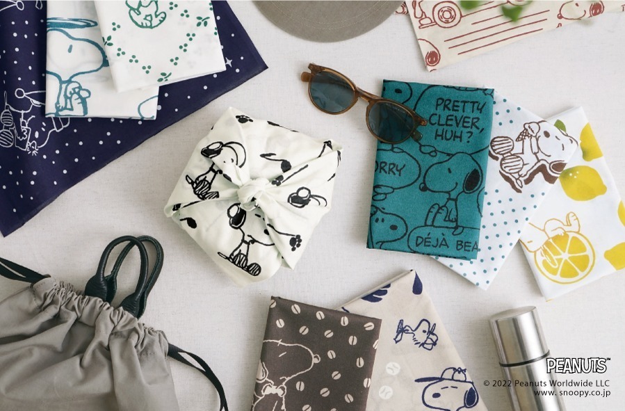ピーナッツ」スヌーピー柄＆“セリフ入り”手ぬぐい登場、手ぬぐい専門店