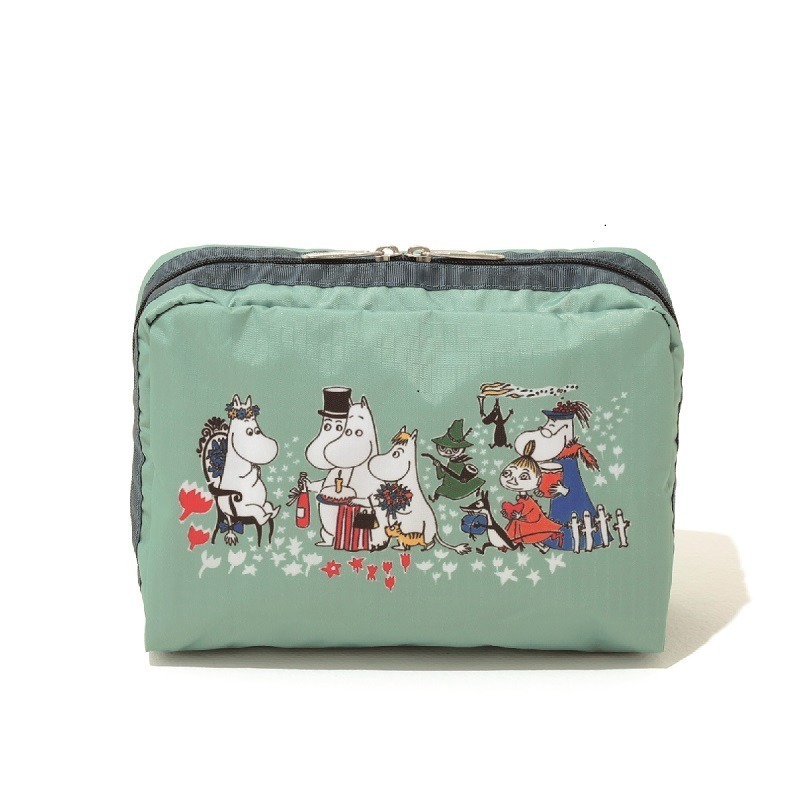 レスポートサック「ムーミン」新作コラボバッグ、リトルミィの総柄