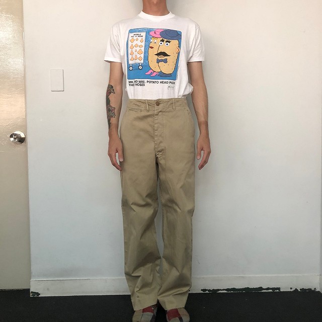 1954 US ARMY チノパンツ 50s 実寸33/30 1954 US ARMY チノパンツ 50s