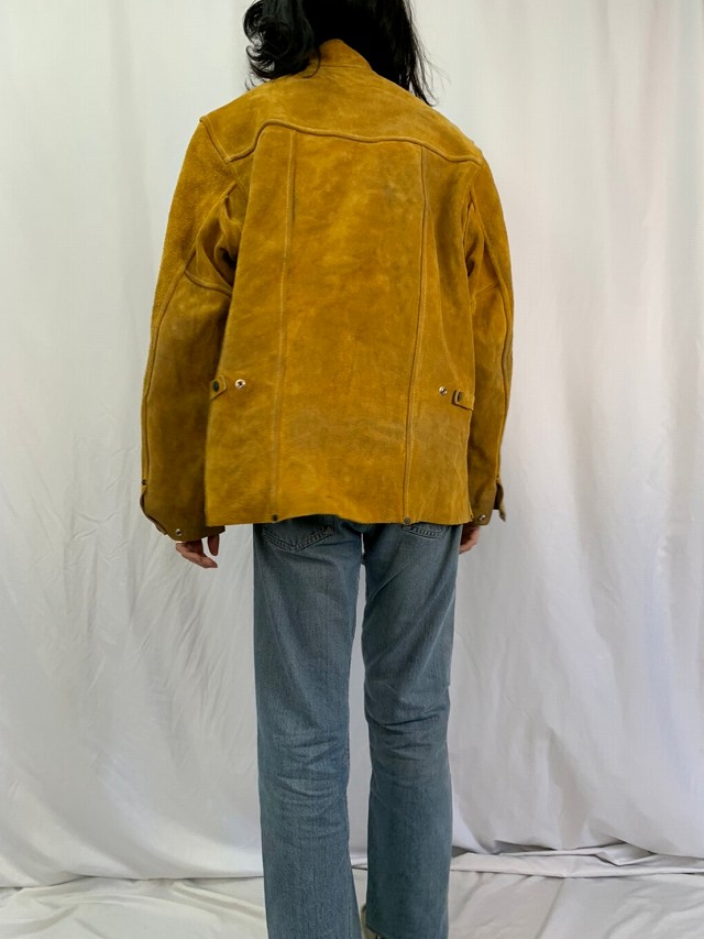 溶接工 マスタード からし スウェード ワーク │ヴィテージ古着屋Feeet