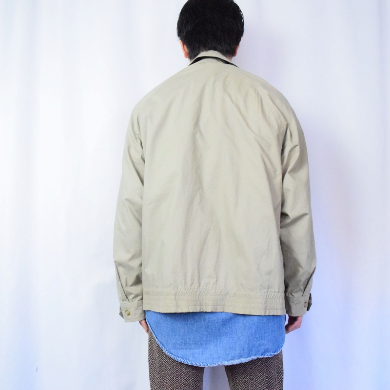 70s 80s 70年代 80年代 バーバリーズ ベージュ ジップジャケット