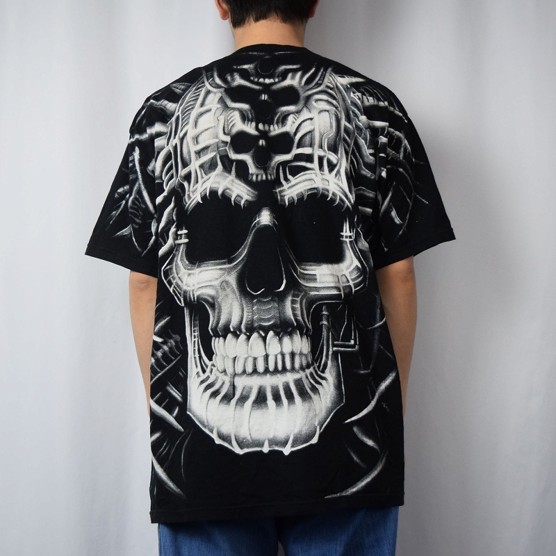 2000s 2000年代 リキッドブルー 骸骨 スカル │ヴィテージ古着屋Feeet