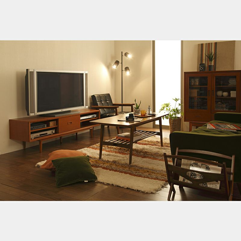 カリモク60+ ローボード1500（ヴィンテージチーク色塗装） – FELICE.ONLINE