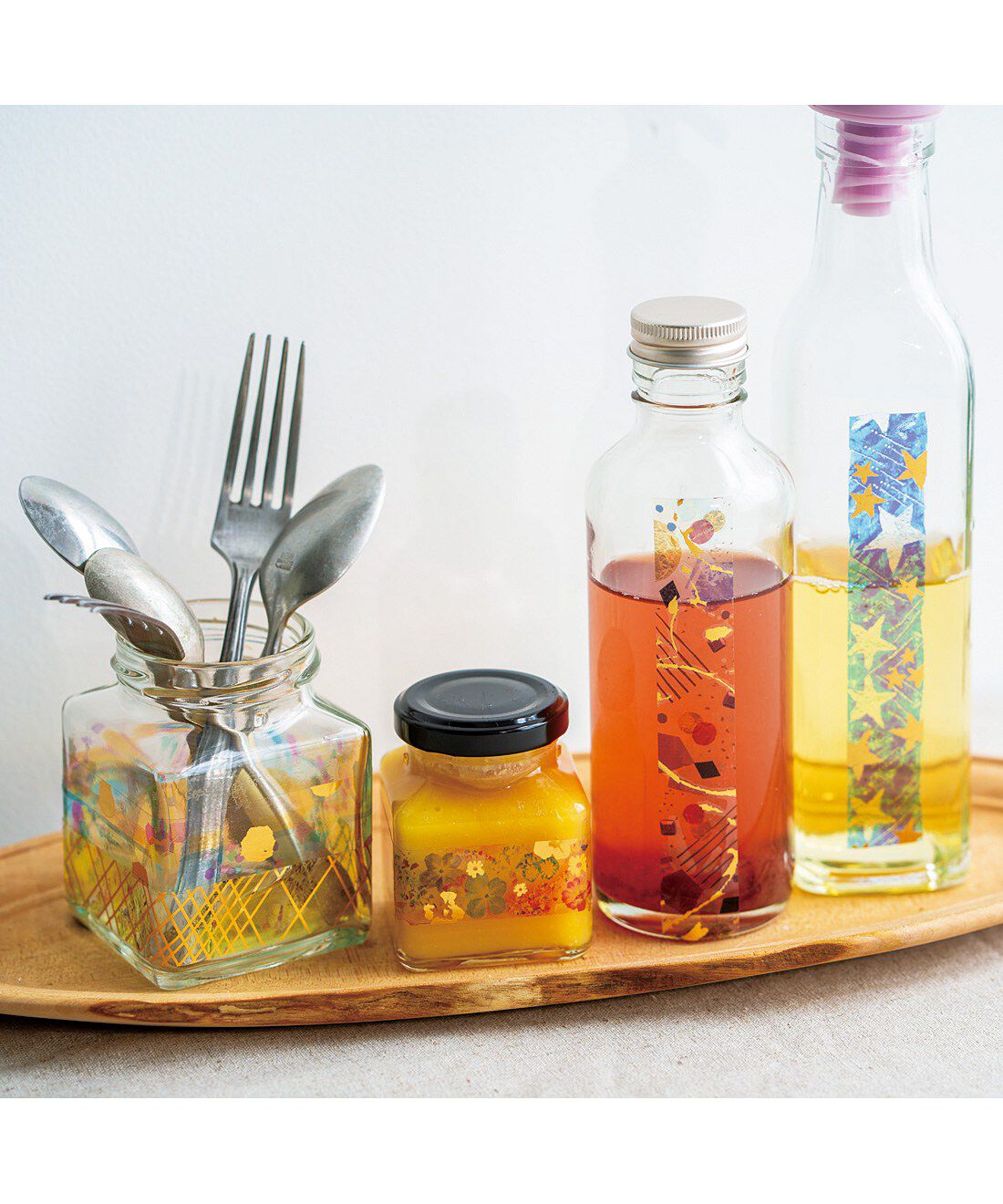 ガラフル コラージュを閉じ込めた きらきら透明マステの会｜フェリシモ