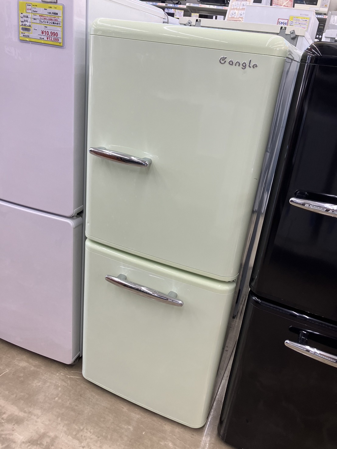 エディオン製 ベスト レトロ冷蔵庫 637極美品✨ エディオン レトロ