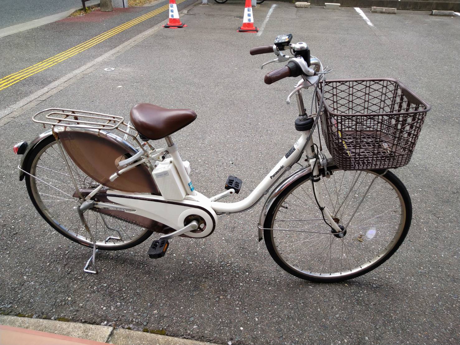 パナソニック 電動アシスト自転車 FY612T アースブラウン 前バスケット