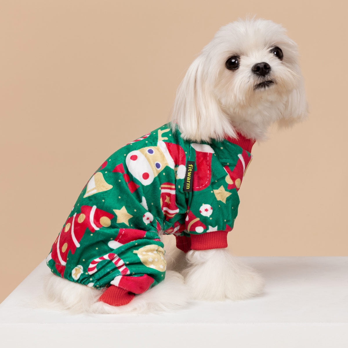 Christmas Green Dog Pajamas | Soft Festive Onesies for Dogs – Fitwarm