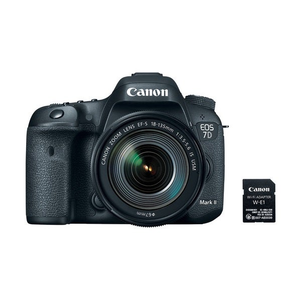 Canon EOS 7D DSLR Camera with 18-55mm IS USM Lens & W-E1 Wi-Fi