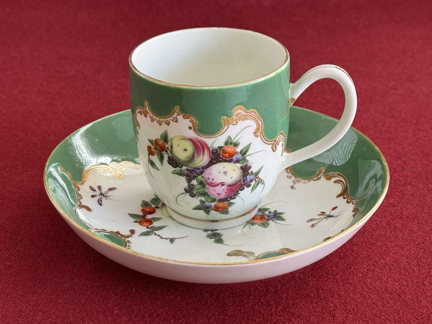 初期Worcester ティーボウル(1775年頃) 初期Worcester 初期 ティー