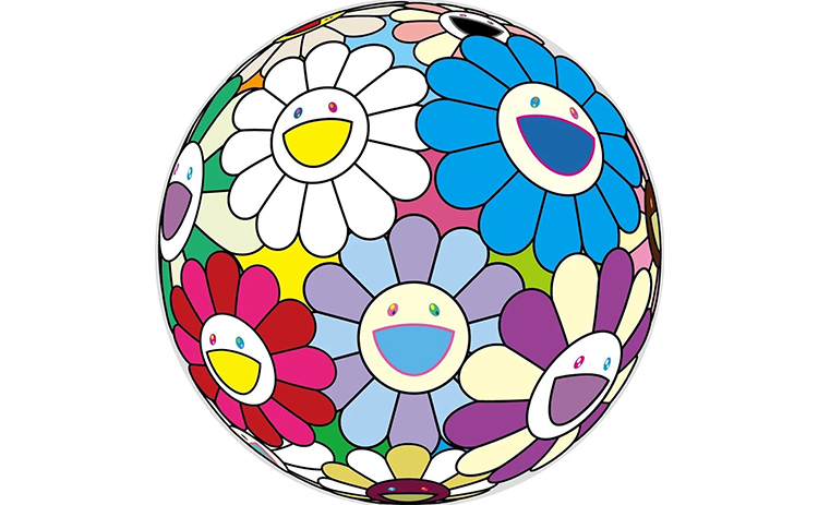 フラワーボール カラフル、ミラクル、スパークル 村上隆 ED300 村上隆