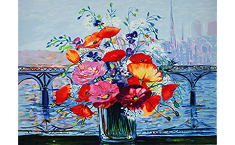 パリのアート橋』ミッシェル・アンリ | 絵画・アート販売 ギャラリー