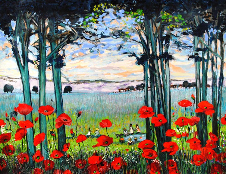 幸福の画家～ ミッシェル・アンリ絵画展｜広尾プラザ2階 ギャラリー