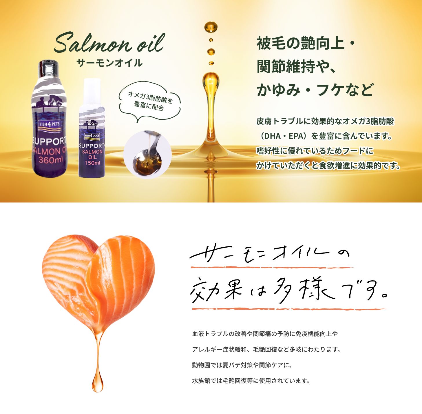FISH4PETS サーモンオイル | グッドスマイルインターナショナルECサイト