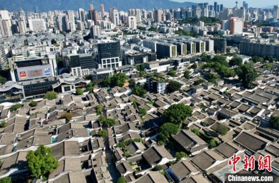 航拍福州三坊七巷-中新网福建