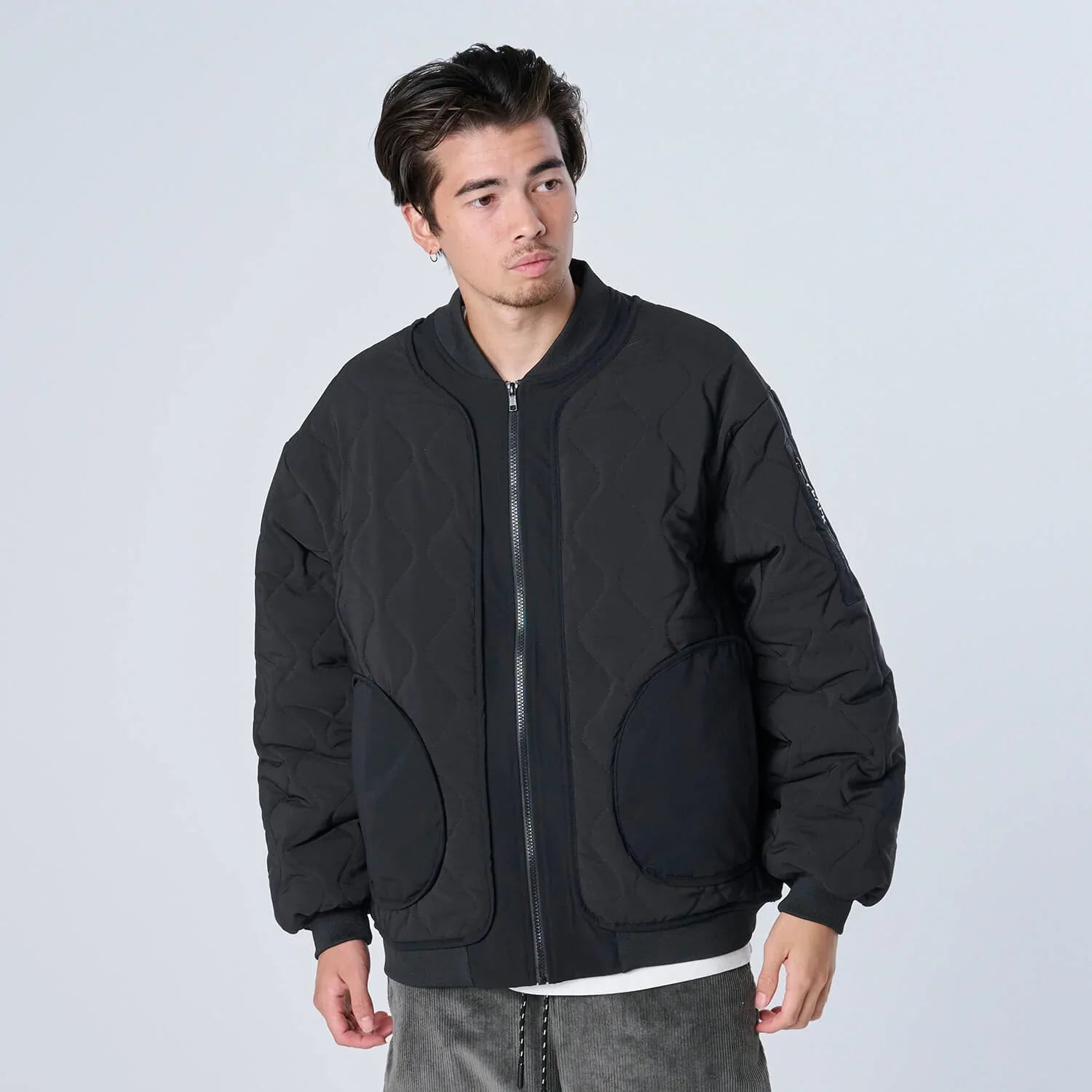 XJK-KILT（ストレッチ中綿キルティングジャケット）BLACK - OUTERWEAR