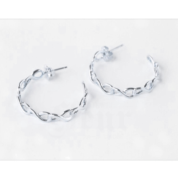 ティファニー インフィニティ フープ ピアス（L） [Jewel Fleur Kobe