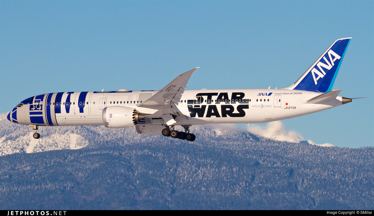 航空機・ヘリコプター ANA B787-9 JA873A STAEWARS 航空機