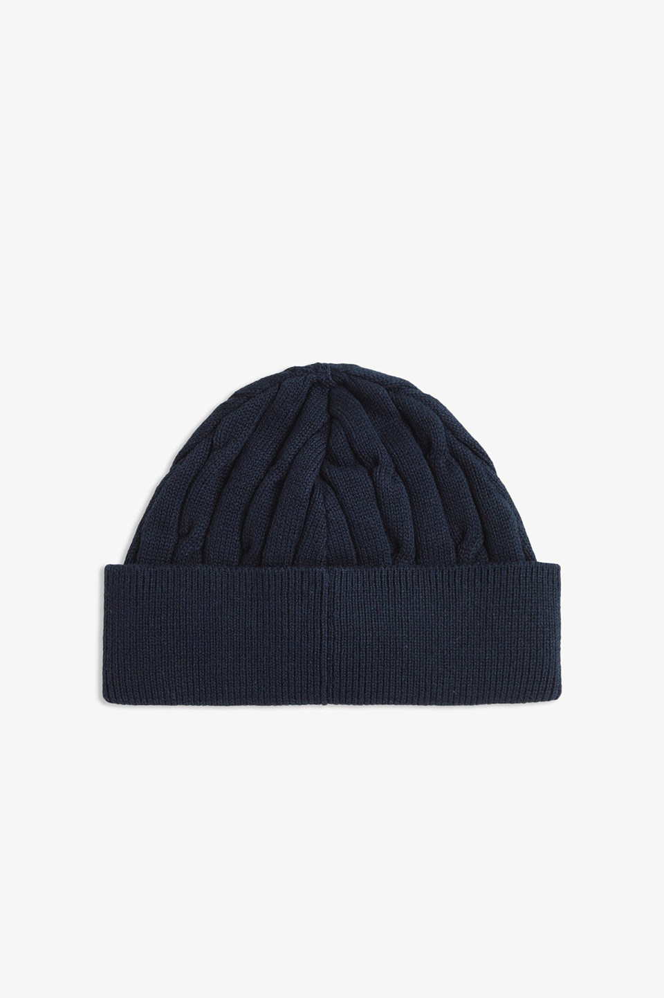 Tennis Badge Cable Beanie(1SZ 608：NAVY): | FRED PERRY JAPAN
