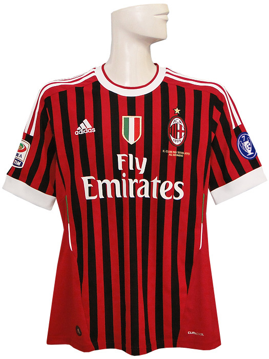 限定再入荷***(アディダス) adidas/11/12ACミラン/ホーム/半袖