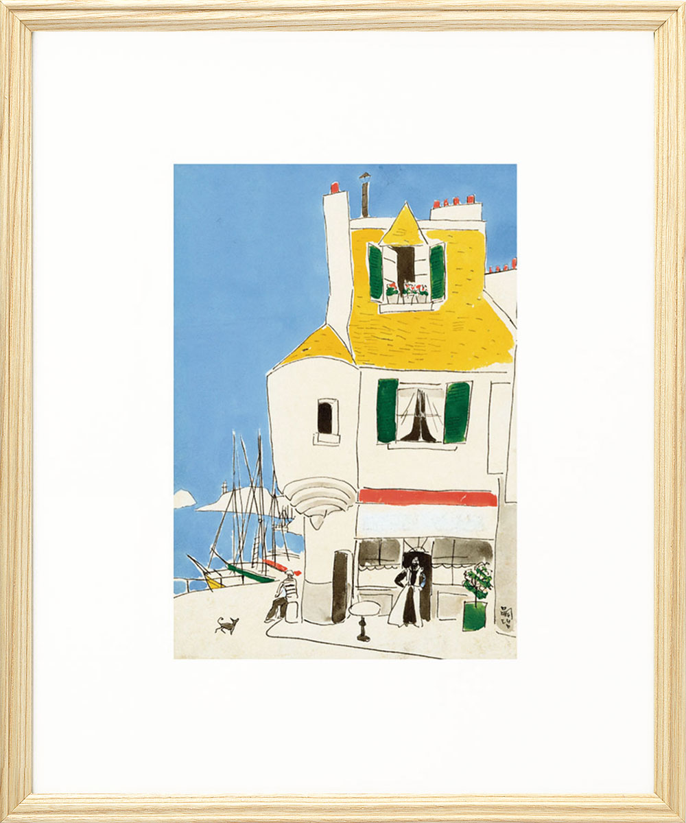 受注制作】婦人之友アートセレクション 高精彩複製画 藤田嗣治「仏国