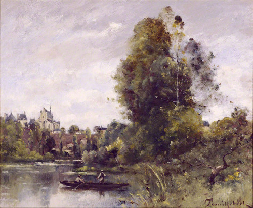 ポール=デジレ・トゥルイユベール油彩板画19世紀