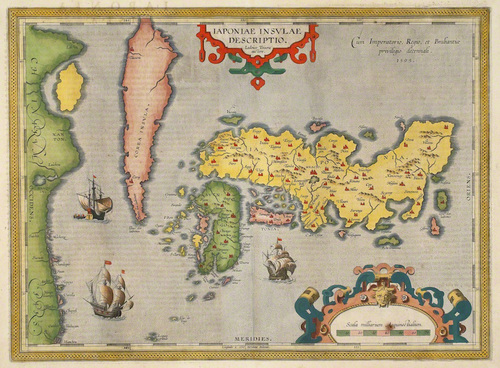 日本地図 | アブラハム・オルテリウス編、ジュスイット・ルイス