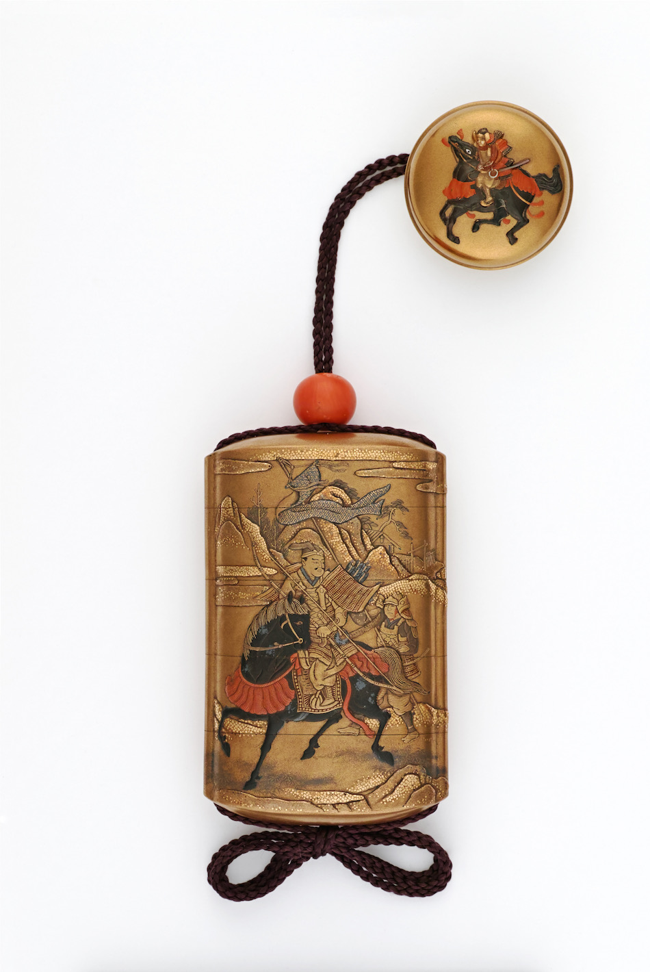 A1080 錦雲小槌 岡田表寛作 蒔絵雲紋 置物 共箱 A1080 錦雲小槌 岡田表