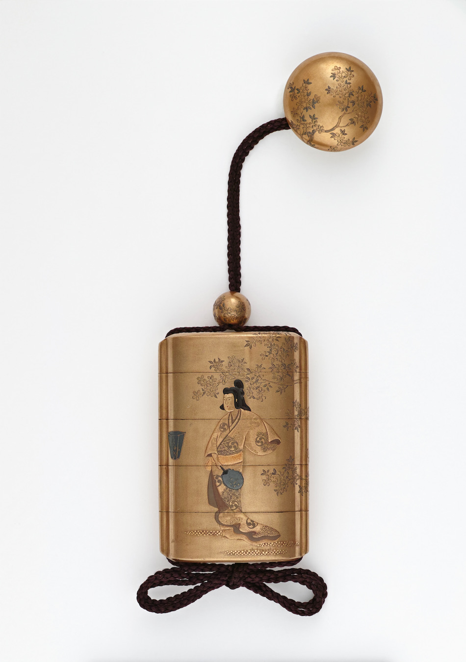 桜元禄美人蒔絵印籠 銘 常嘉斎（栄）（偽銘） | | 収蔵品詳細 | 作品を