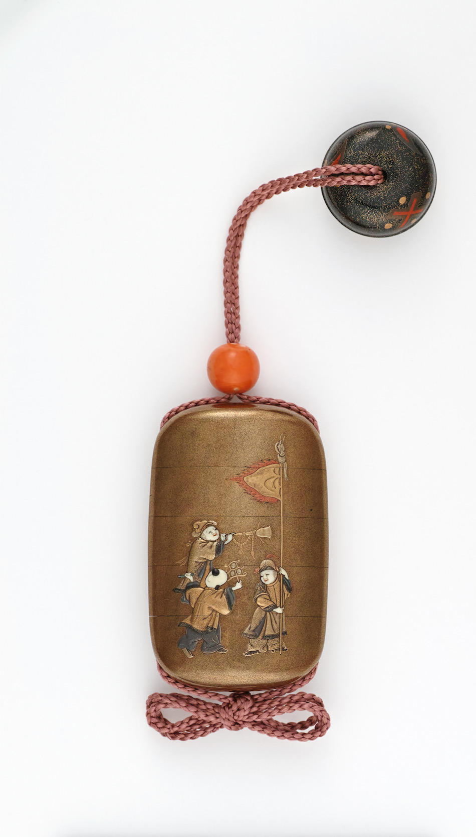 象唐子蒔絵象嵌印籠 銘 可交斎 | 白井可交斎 | 収蔵品詳細 | 作品を