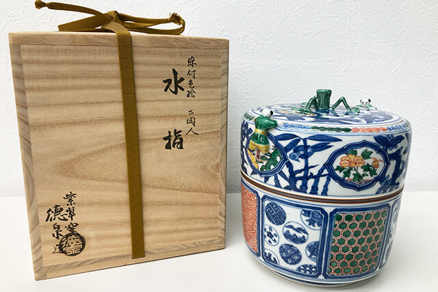 陶芸家・三代西村徳泉｜略歴・紫翠窯についてや染付色絵二閉人・桶側