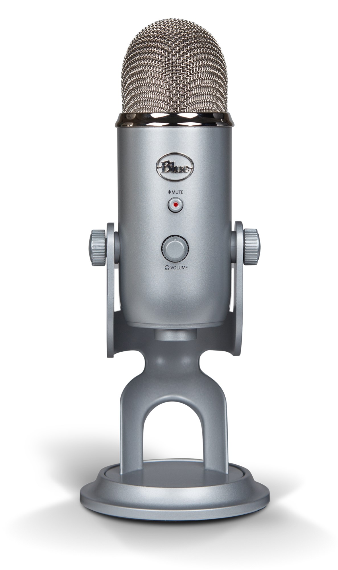 Blue YETI-SILVER USB Multipattern Mic with 3 Condenser Capsules