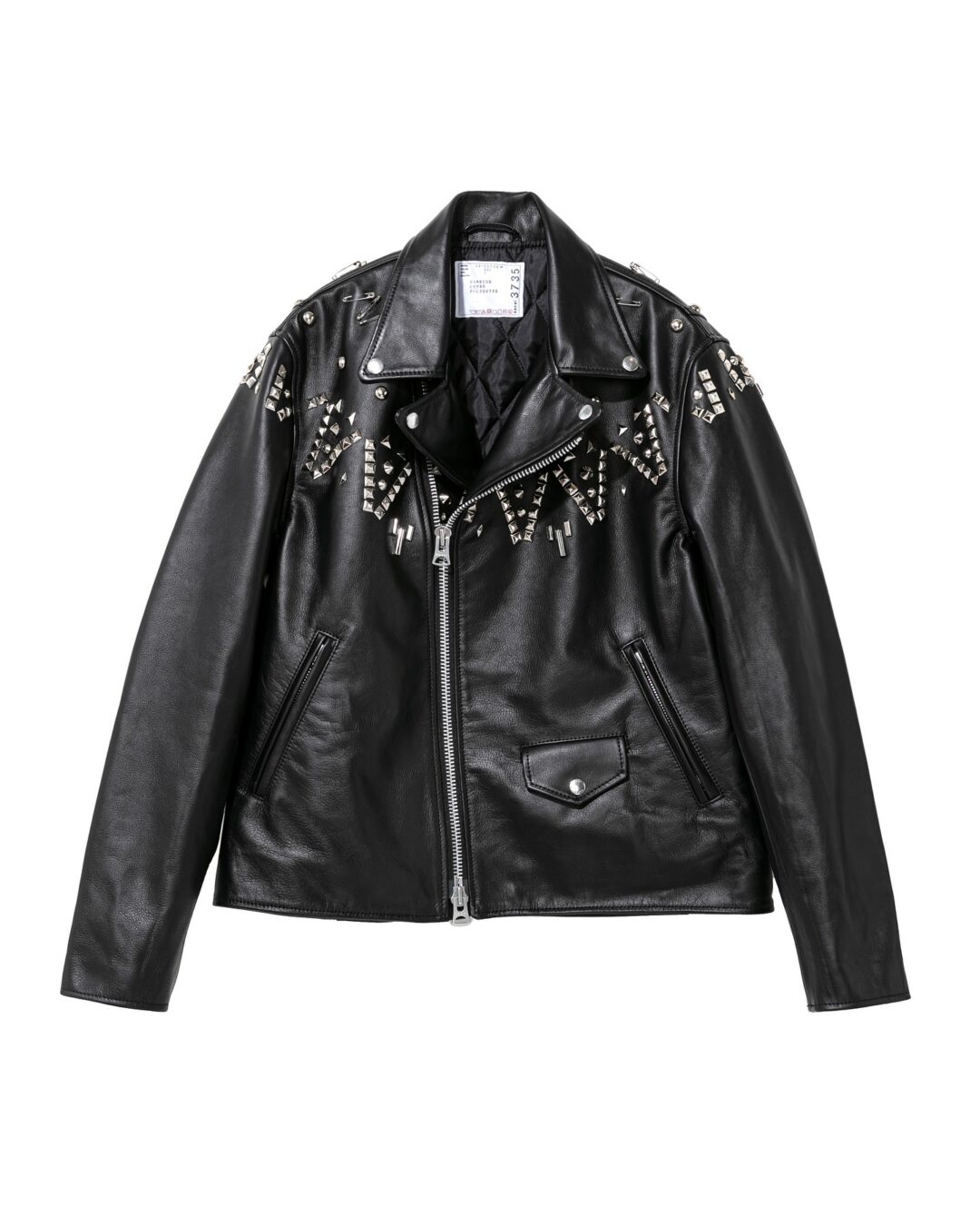 sacaiからスタッズが施されたレザージャケット2型を2店舗限定で2024年