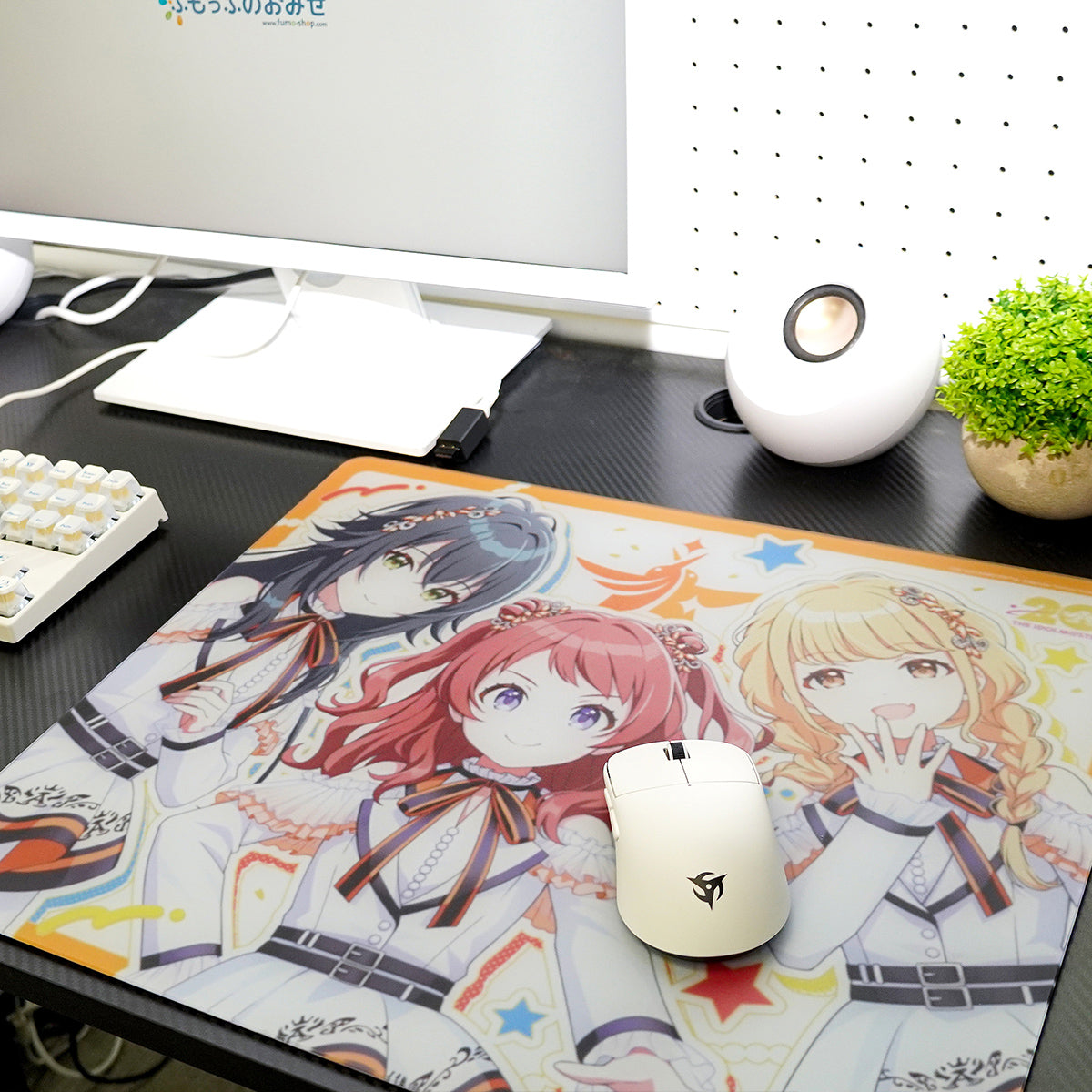 ふもコレ × 学園アイドルマスター ガラスマウスパッド【他商品との同梱