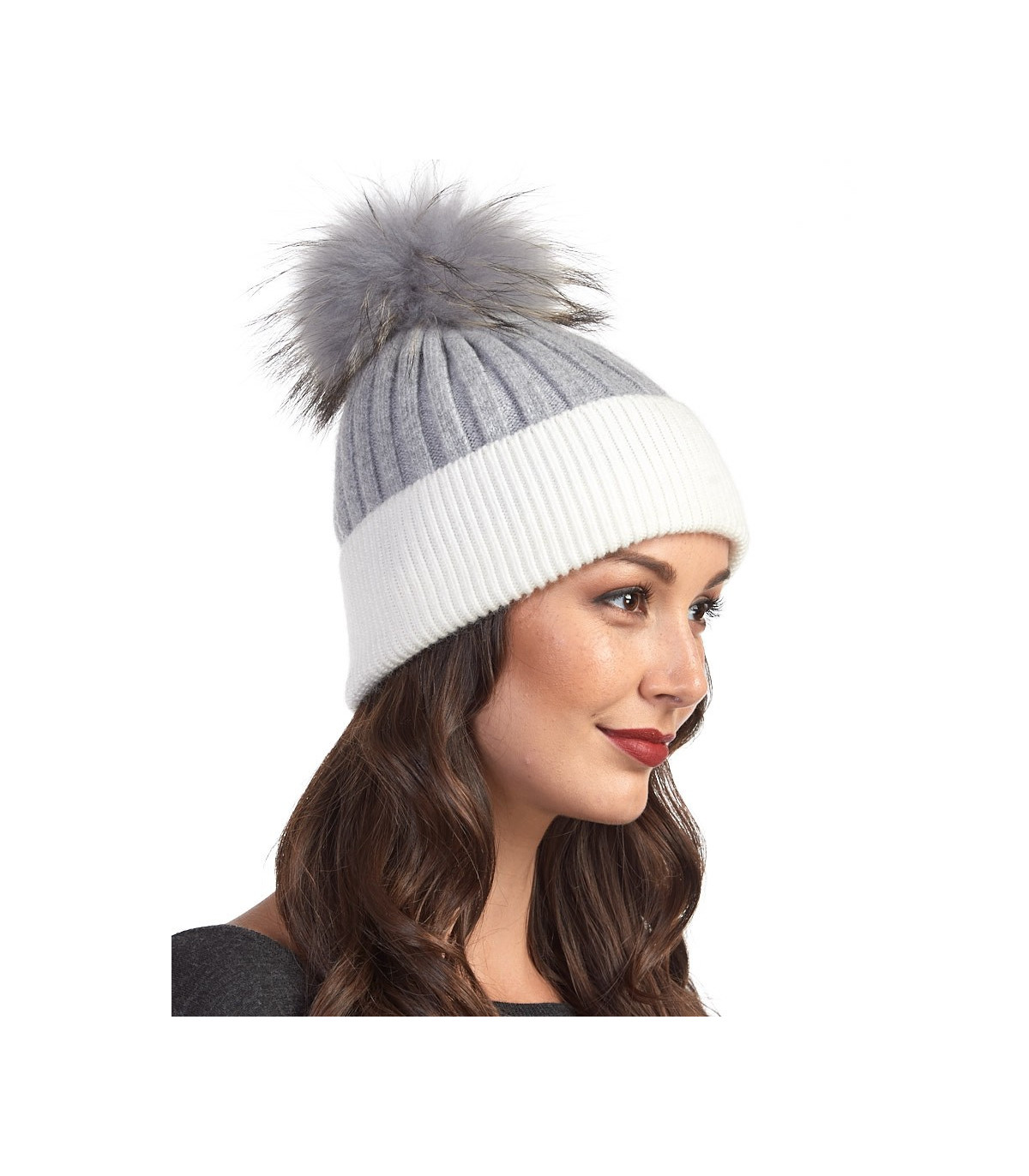 帽子 S fuzzy knit beanie (gray) THEREDTHREAD THEREDTHREAD / ザ