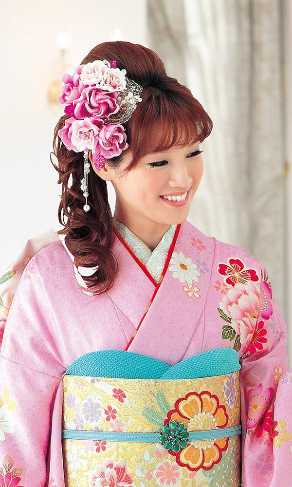 振袖フルセット 桃（ピンク）153㎝～170㎝目安 73-1169 京友禅振袖