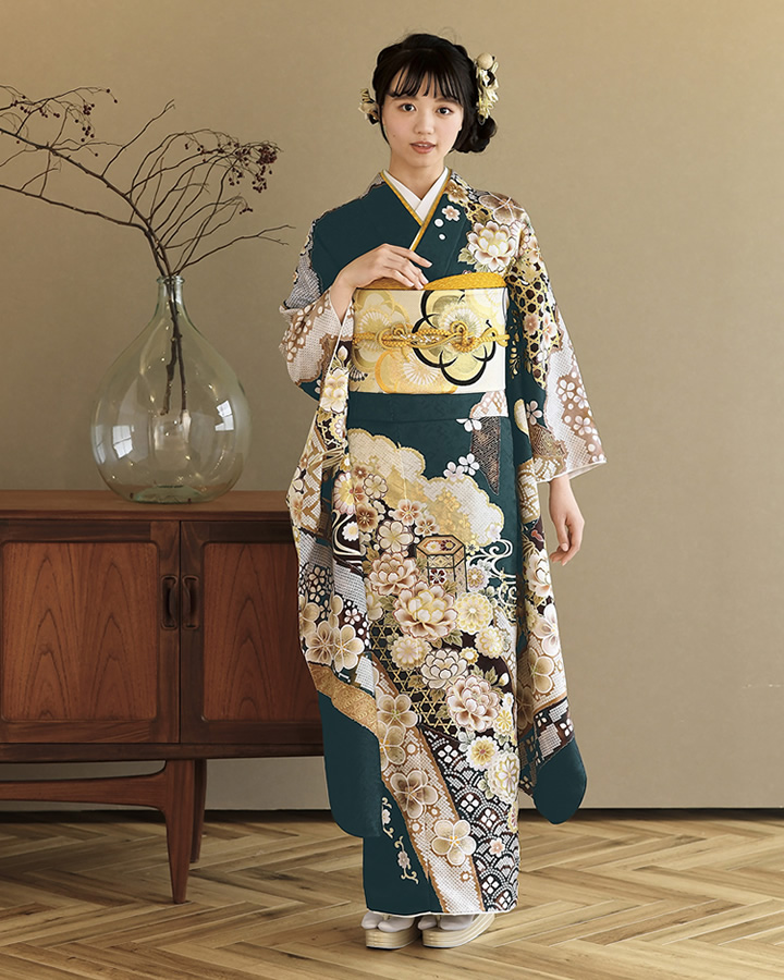 振袖用長襦袢 正絹 き8