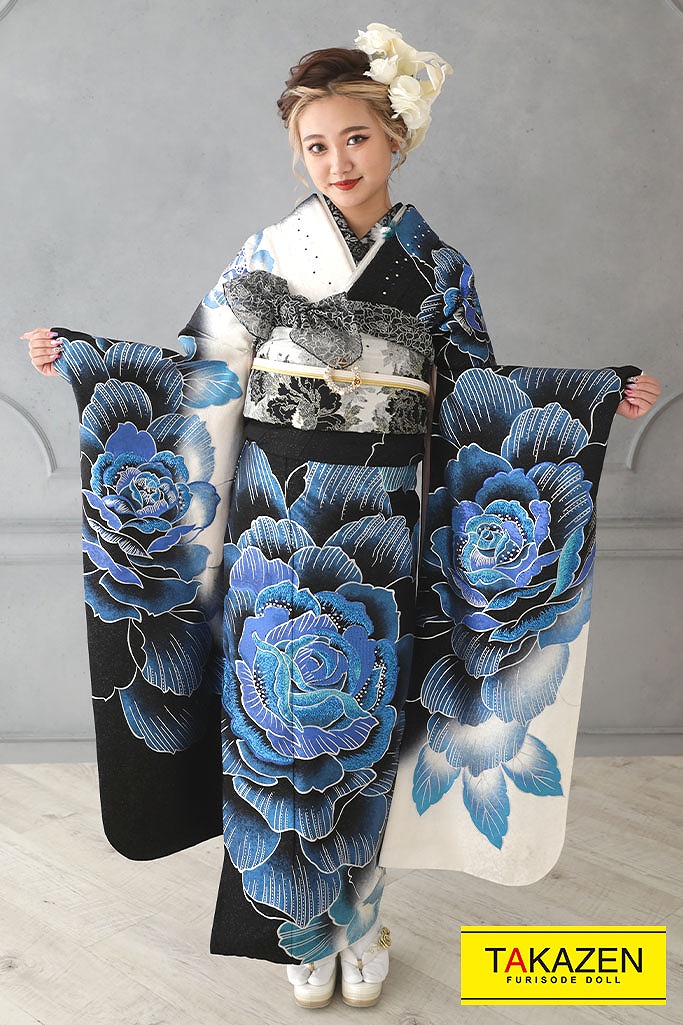 シンプル薔薇 振袖フルセット シンプル薔薇 振袖フルセット