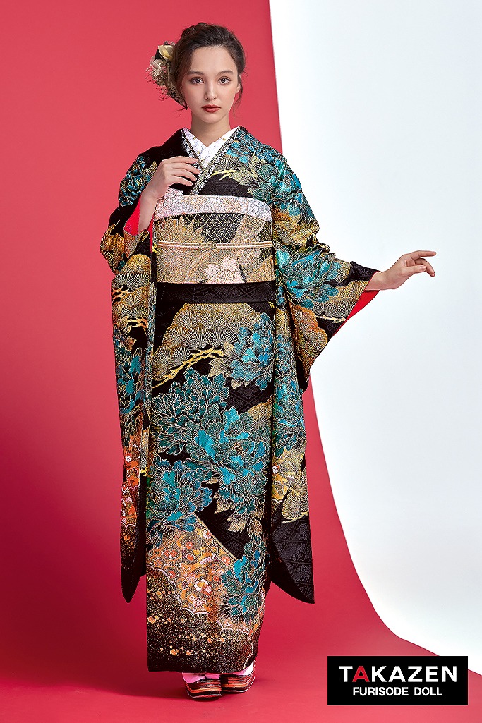 振袖 お買い得品 豪華 銀通し 銀彩 金駒 紋意匠 身丈161cm 撥水加工済