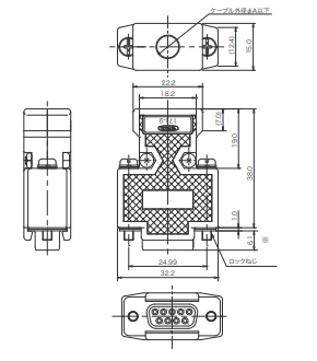 17JE-13090-02(D8C2)A-CG Fujikura フジクラ 標準ケーブル用フード