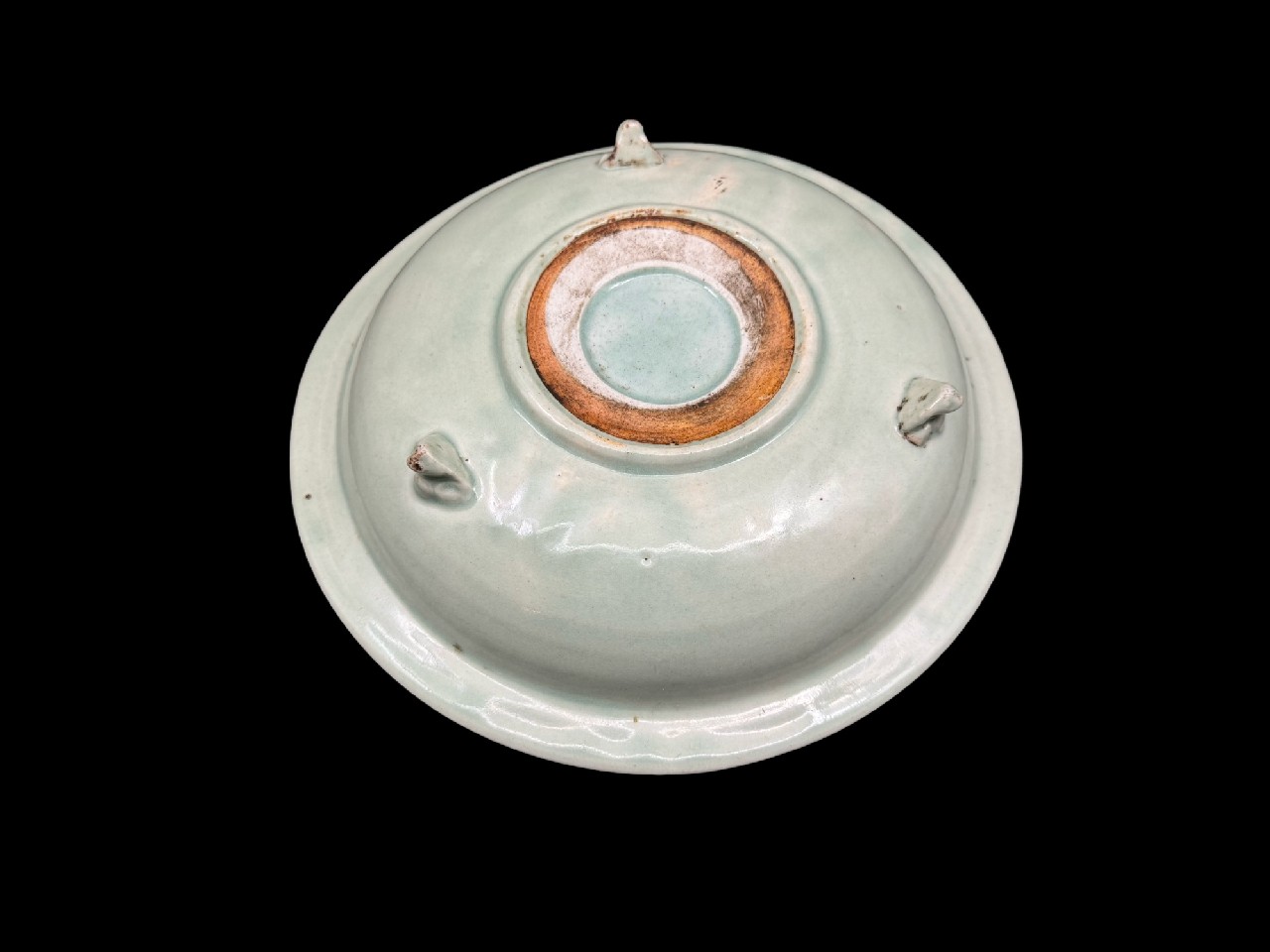 ギャラリー安原 / 初期伊万里 青磁染付 棕櫚文三足大皿