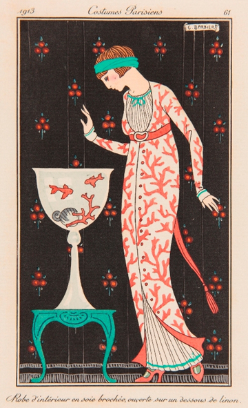 ジョルジュバルビエ鹿島茂版画ポショワールアールデコ挿絵本額装