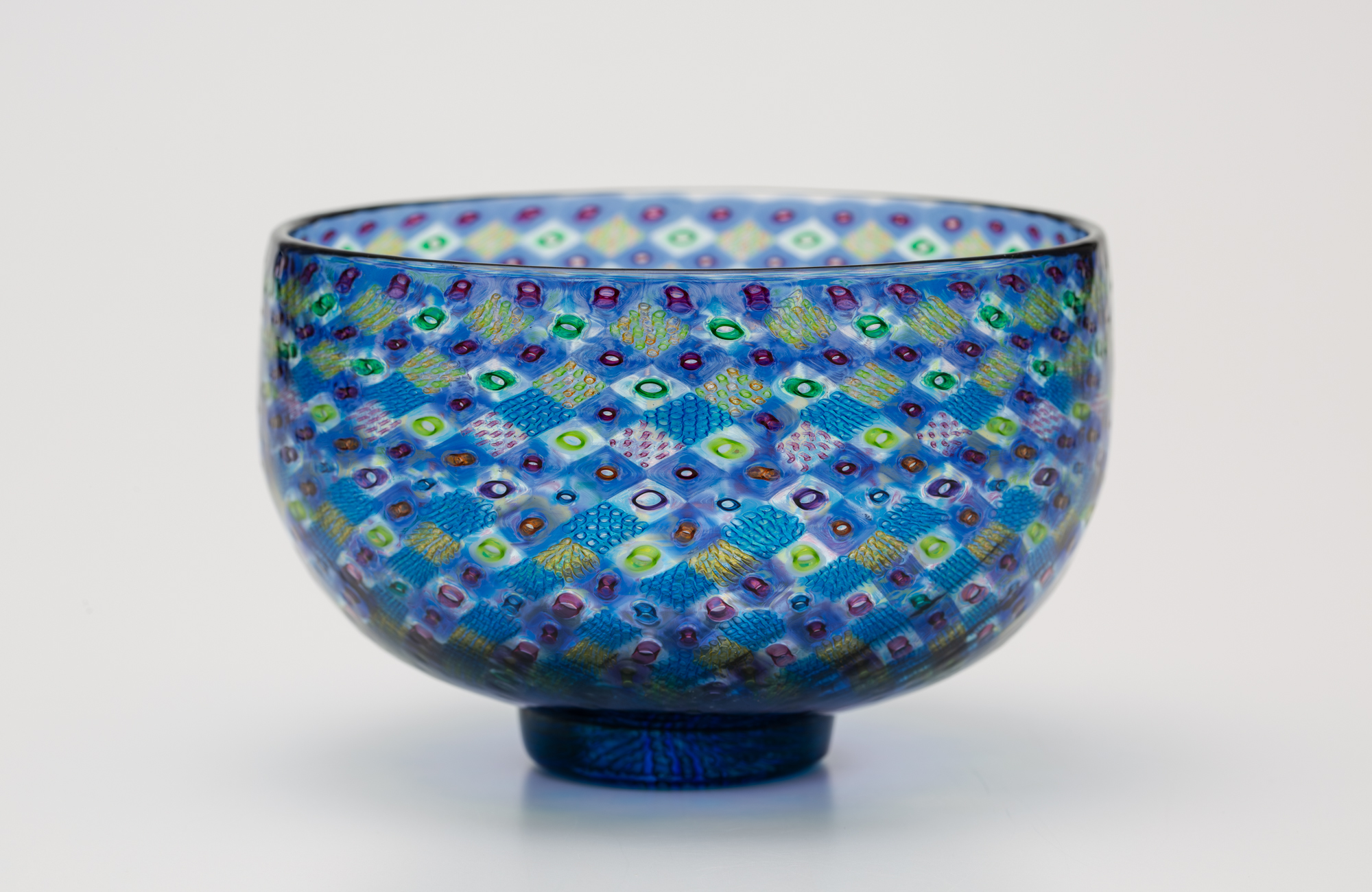 ベネチアンガラス アンティーク カップ＆ソーサー ガラス ムラノ 江波