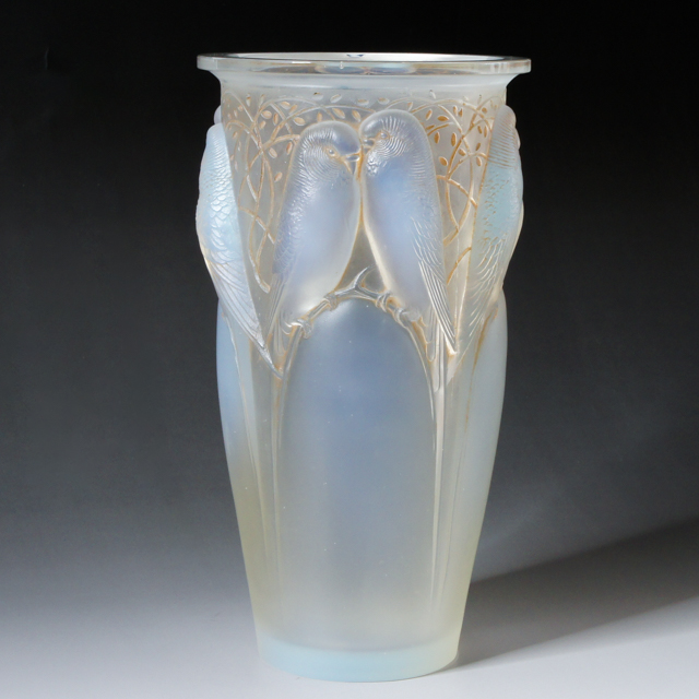 セイロン」ルネ・ラリックの花瓶《ギャルリーオルフェ》