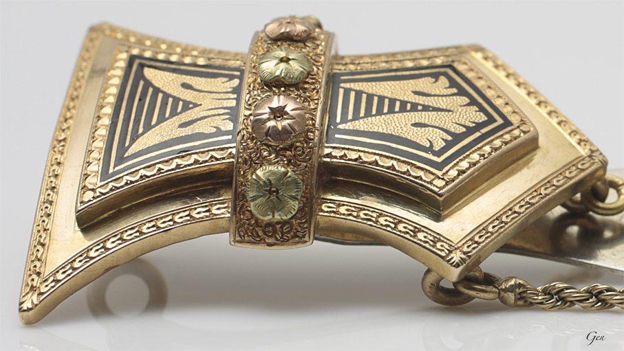 3カラーゴールド シャトレーン アンティークジュエリー ルネサンス