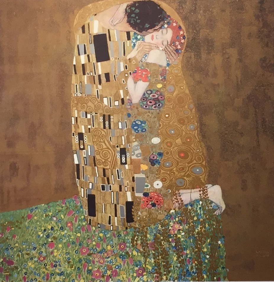 クリムト「接吻」97/499 リトグラフ約91×60 ㎝ クリムト「接吻」97/499