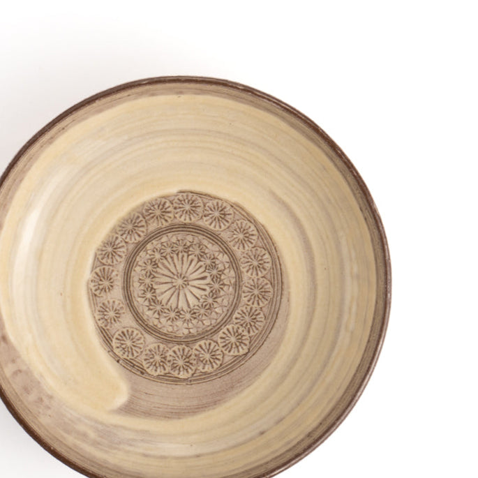 京都 清水焼】平小鉢 紫三島 陶楽窯｜コトポッター