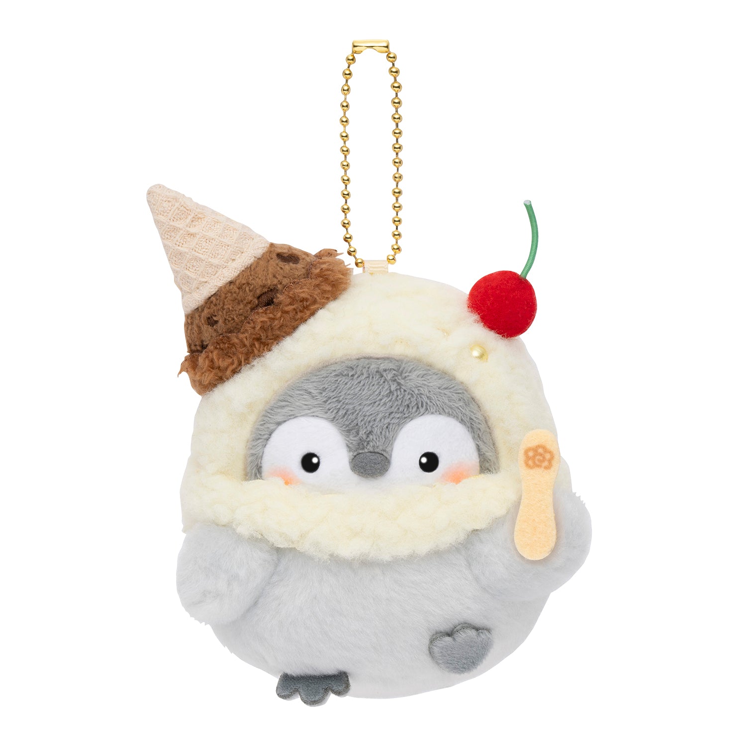 Koupen-chan,코우펜짱,点赞鹅,正能量企鵝香草巧克力冰帽子手掌吉祥物